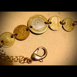 Vintage coin bracelet